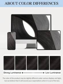 60pcs Tape In Hair Extensions 100% Human Hair #NC Natural Black Straight Style In 14-22 Inch Lengths Extensions Silky Seamless Invisible Top Quality Thick Ends Healthy Human Hair Extensions For Thin Hair And Salon Use  For All Women/Girls Daily Use - Natural Black - View 15
