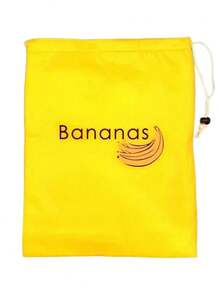 SHEIN 1pc Yellow Banana Storage Bag , Prevent Ripeness , Banana Storage Bag ,Light Convenient Washable And Durable Fruit Organizer , KitchenVegetables And Fruits Fresh Storage Bag , Kitchen Supplies - Yellow - View 6