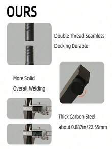 1pc Coat Rack, Stainless Steel Floor-Standing Coat Rack, Simple Coat Hanger, High-End Premium Bag And Hat Rack. - Gold - View 2