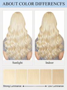 PU胶带接发片，真人发，无胶胶带式接发，无缝PU贴面接发片，40-50克，适合细软发质，预封缝合夹、胶带、缝合式微型连接环 - S60 - 查看 14