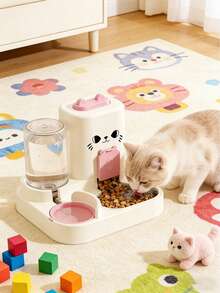 PETSIN Cat Water Dispenser, Cat Food Automatic Feeder, All-In-One Machine, Cat Water Dispenser, Flowing Circulation, Pet Water Dispenser, Household Outdoor Universal Model - 2.6L - View 16