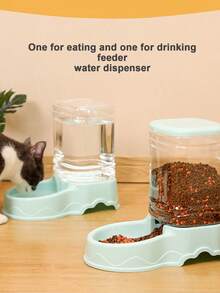 PETSIN 猫碗自动喂食器大容量3.8升宠物喂食器自动喂水狗碗宠物碗家用户外通用款 - 3.8L - 查看 5