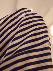 MuseNap CURVE 大码条纹长袖上衣和裤子睡衣套装 - 彩色 - 查看 7