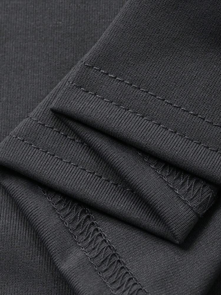 Young Girls Round Neck Ruffle Mesh Casual Short Sleeve English Letter Print T-Shirt