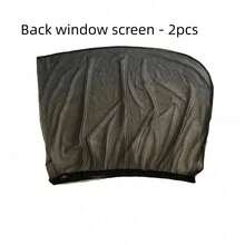 2 piezas Parasol y red mosquitera para ventanas delanteras y traseras de coche, adecuado para sedán, película protectora de ventana reflectante y parasol de vidrio - Multicolor - Ver 10