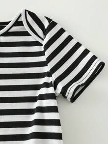 5pcs/Set Baby Boy Soft Knit Sleeveless Romper Set - Multicolor - View 7