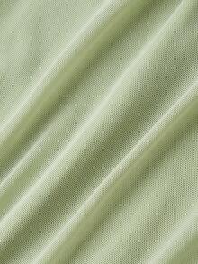 SHEIN X Belle Mariano SHEIN MOD 女士复古不对称荷叶边无袖连衣裙 - 綠色 - 查看 3