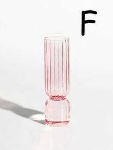 1pc Nordic Glass Vase Colored Transparent Flower Arrangement Container Plant Hydroponic Flower Vase Desktop Ornament Home Decoration Back To School Room Decor School Supplies - Multicolor - View 19