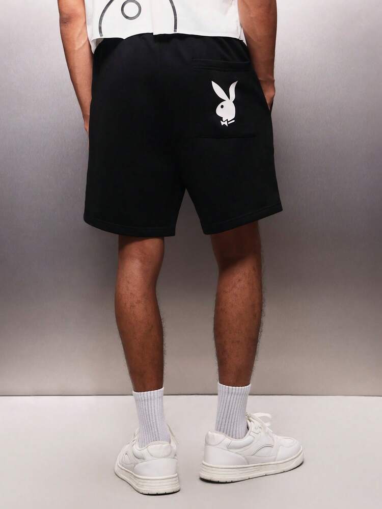 PLAYBOY X SUMWON Pantalones cortos de jersey con logotipo