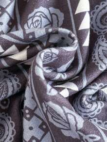 Travachic KIDS 少女夏季度假休闲针织花卉腰果印花弹力腰喇叭裤 - 彩色 - 查看 5