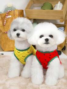 PETSIN Pet Spring New Dog Clothes Animal Supplies Pet Clothing Dog Tank Top Cat T-Shirt Teddy Outfits Small Animal Attire Casual Cool Tank Top Dog Clothes Cat Clothes Two-Season Spring & Summer New Tank Top - Multicolor - View 8