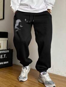 Hombre006 Pantalón Largo Moda Actual - Tela Resistente Transpirable Cómodo para Actividades Diarias Envío Local  México en Stock Versátil en Todas las Combinaciones - Negro - Ver 1