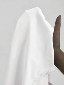 Ontre 2026春夏女士不对称褶皱立领短袖衬衫，都市通勤商务休闲优雅上衣，适合度假、派对、婚礼宾客等场合，夏季穿着 - 白色 - 查看 7