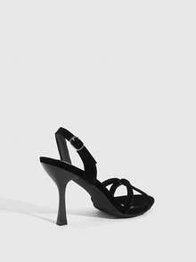 CUCCOO SZL Women's Fashionable And Elegant Office High Heel Sandals - Black - View 7