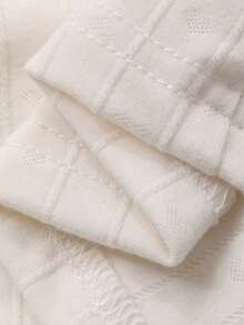 DAZY Women's Elegant Lace-Up Long Sleeve T-Shirt, Spring/Autumn - Apricot - View 3