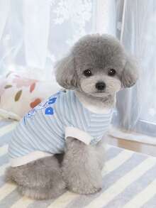 PETSIN Pet Clothing, Dog Clothing, Cat Hoodie, Casual Vest, Spring And Summer New Item, Small Animal Printed Vest, Cool Casual Wear, Cartoon Hoodie - Multicolor - View 13