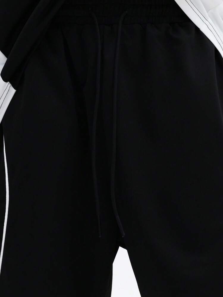 Colorblock Tee And Matching Shorts Set