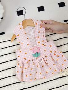 PETSIN Dog Clothing, Cat Clothing, Animal Skirts, Pet Spring/Summer New Collection, Puppy Dress, Princess Versatile Dress, Printed Stripes, Small Animal Clothing, Cool Sunscreen - Multicolor - View 5