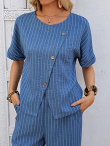 EMERY ROSE Trang phục mùa hè cho nữ, Trang phục đi nghỉ mát cho nữ, Trang phục đi nghỉ dưỡng, Trang phục đi xem hòa nhạc đồng quê cho nữ, Bộ đồ hai mảnh đi nghỉ mát, Trang phục dự tiệc rave, Trang phục lễ hội âm nhạc, Bộ đồ hai mảnh mùa hè cho nữ, Quần áo nữ, Trang phục mùa hè thập niên 1960, Trang phục hai mảnh mùa hè kiểu châu Âu cho nữ. - Xanh và trắng - Xem 8