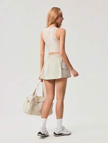 OutZeal Women Sports Bra Gym Yoga Pilates Quick Dry Bra-In Mesh Design Tops - Beige - View 7