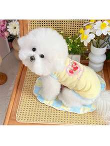 PETSIN Pet Dogs, Cats, Dairy Dogs, Japanese And Korean Soft And Cute Spring And Summer Vests, Small And Medium-Sized Dogs, Teddy Bears, Clothing Supplies, Pet Supplies - Multicolor - View 13