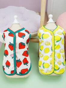 PETSIN 宠物春季新款狗狗服装 动物用品 宠物服装 狗狗背心 猫咪T恤 泰迪熊套装 小型动物服装 休闲酷炫背心 狗狗服装 猫咪服装 春夏两季新款背心 - 彩色 - 查看 11