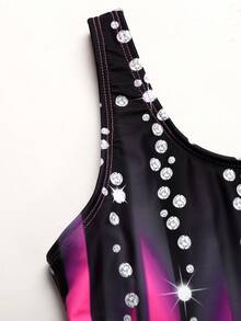 SHEIN 少女修身休闲柔软连体裤 - 彩色 - 查看 4