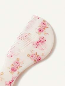 Cozy Pixies 2-Piece Set Of Soft Pink Bow Flower Hair Brush Comb Set, Gently Remove Hair Tangles, Prevent Cradle Scab, And Protect The Baby's Fontanelle At The Same Time. - Multicolor - View 9