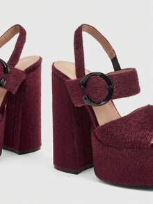 CUCCOO LuxiPop Women Pumps - Burgundy - View 4