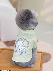 PETSIN 宠物春季新款狗狗服装、动物用品、宠物服装、狗狗衬衫、猫咪衬衫、泰迪熊服装、小型动物服装、休闲凉外套、狗狗服装、猫咪服装、两只腿、春夏新款背心 - 彩色 - 查看 11