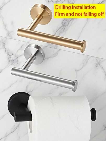 Multi-Purpose Toilet Paper Holder, Wall Mounted Bathroom & Kitchen Organizer For Paper Towels & Tissues