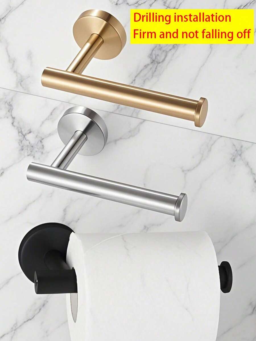 Multi-Purpose Toilet Paper Holder, Wall Mounted Bathroom & Kitchen Organizer For Paper Towels & Tissues - Multicolor - View 1
