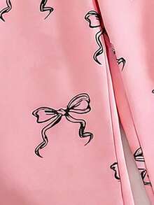 Sparklyn Tween Girl Casual Cute Plaid Cherry Print T-Shirt And Pants Set - Multicolor - View 5