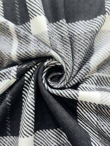 EMERY ROSE Casual Plaid & Denim Print Short Sleeve T-Shirt, Summer - Multicolor - View 3