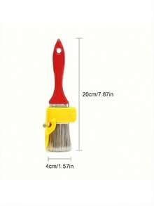 手动边缘油漆刷工具，木柄非电动边角刷，适用于墙壁、天花板、装饰线条和狭窄空间。情人节礼物，送给DIY爱好者，家居装饰，油漆用品。 - 多色 - 查看 2