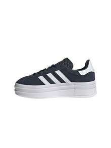 Adidas Gazelle Bold Kids Shoes Aurora Ink / Cloud White / Gold Metallic JQ7405 - 極光墨/雲白/金色金屬 - 查看 4
