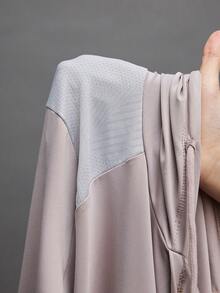 Activina 修身撞色卫衣 - 淺灰色 - 查看 8