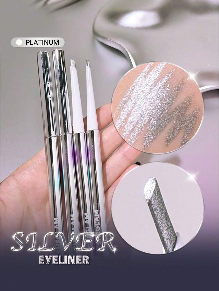 SHEGLAM Silver Strobe Metallic 眼線筆-Platinum 品牌 美容 化妝 化妝品 適合女性與女孩 完美搭配夏季春季 Y2K 時尚 流行 生日 母親節禮物 假期 派對準備就緒 最佳顏色 - Platinum - 查看 1