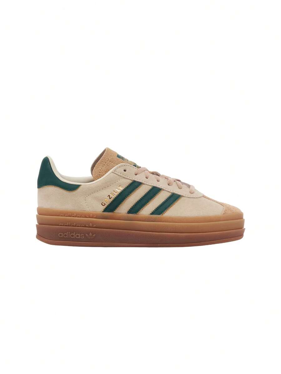 Adidas Gazelle Women's Casual Athletic Shoes Rubber Outsole Lightweight Snug Fit Commuting Gym Travel White ID7056-40 - 白色/綠色/馬格貝 - 查看 1