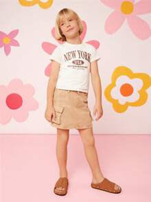 Mini mi #SweetBloom 儿童侧边花朵装饰宽底软鞋垫棕褐色拖鞋——可爱、舒适，是夏季的完美之选 - 紫紅色 - 查看 4