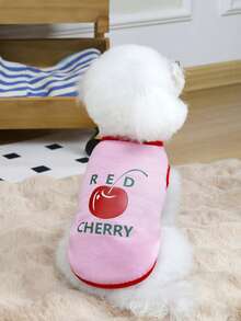 PETSIN Pet Spring New Dog Clothes Animal Supplies Pet Clothing Dog Tank Top Cat T-Shirt Teddy Outfits Small Animal Attire Casual Cool Tank Top Dog Clothes Cat Clothes Two-Season Spring & Summer New Tank Top - Multicolor - View 14