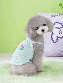 PETSIN Quần áo thú cưng mùa xuân mới, đồ dùng cho thú cưng, quần áo cho thú cưng, áo ba lỗ cho chó, áo thun cho mèo, trang phục cho gấu bông, trang phục cho động vật nhỏ, áo ba lỗ thường ngày mát mẻ, quần áo cho chó, quần áo cho mèo, áo ba lỗ hai mùa xuân hè mới. - Nhiều màu - Xem 11