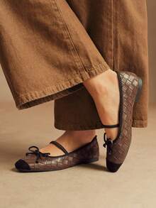 Rosivie Women Flats - Coffee Brown - View 2