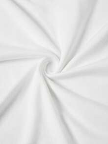 Ellevyn Camiseta elegante de punto elástico de manga corta con pliegues asimétricos y unicolor para mujer, primavera/verano - Albaricoque - Ver 10