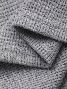DAZY Áo tank top dáng rộng in chữ cho bé trai tuổi teen, thích hợp mặc mùa hè. - Xám - Xem 8