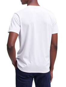 Calvin Klein Glitched Logo Classic Men's T-Shirt White - Brilliant White - View 2