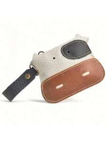 Joivida 1pc Cute Cow Leather Wallet - Rural Style Cow Themed Washable Wallet With Wristband, Snap Closure, Card Slot And Change Bag, Wet Wipe Lining (Imitation Leather) - Travel And Daily Use Cow Pattern Wallet - Multicolor - View 4