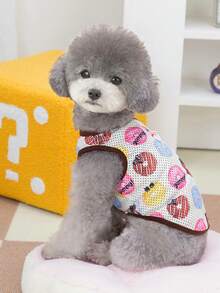 PETSIN Pet Spring New Dog Clothes Animal Supplies Pet Clothing Dog Tank Top Cat T-Shirt Teddy Outfits Small Animal Attire Casual Cool Tank Top Dog Clothes Cat Clothes Two-Season Spring & Summer New Tank Top - Multicolor - View 14