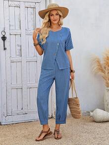 EMERY ROSE Trang phục mùa hè cho nữ, Trang phục đi nghỉ mát cho nữ, Trang phục đi nghỉ dưỡng, Trang phục đi xem hòa nhạc đồng quê cho nữ, Bộ đồ hai mảnh đi nghỉ mát, Trang phục dự tiệc rave, Trang phục lễ hội âm nhạc, Bộ đồ hai mảnh mùa hè cho nữ, Quần áo nữ, Trang phục mùa hè thập niên 1960, Trang phục hai mảnh mùa hè kiểu châu Âu cho nữ. - Xanh và trắng - Xem 5