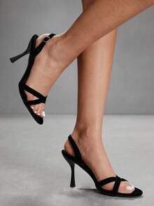 CUCCOO SZL Women's Fashionable And Elegant Office High Heel Sandals - Black - View 1